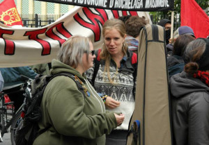 trish mills ( far left )