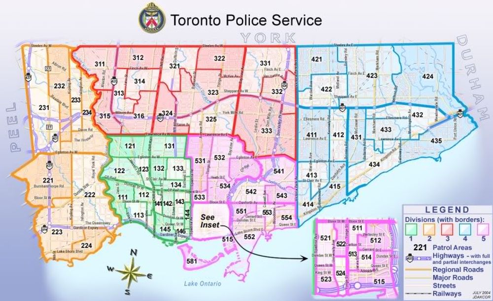 TPS district map